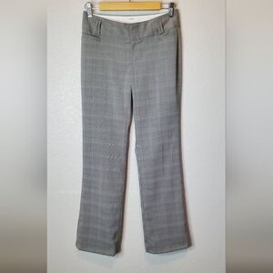 💚5/$25 Banana Republic Gray Plaid Trouser Dress Pants Size 2 Mid Rise
